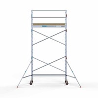 Euroscaffold Basis-Rollgerüst 75 x 250 x 6,2 m Arbeitshöhe mit leichter Plattform