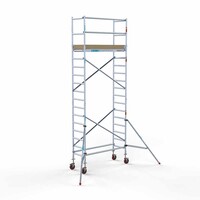Euroscaffold Basis-Rollgerüst 75 x 190 x 6,2 m Arbeitshöhe mit leichter Plattform