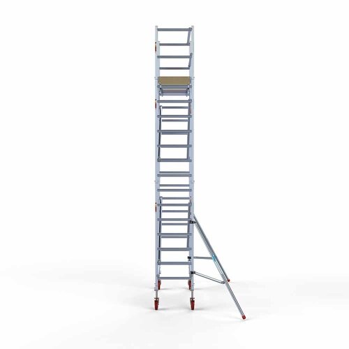 Euroscaffold Basis-Rollgerüst 75 x 190 x 6,2 m Arbeitshöhe mit leichter Plattform