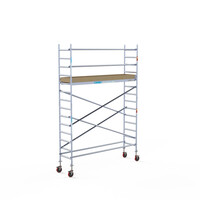 Euroscaffold Basis-Rollgerüst 75 x 305 x 5,2 m Arbeitshöhe mit leichter Plattform