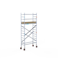 Euroscaffold Basis-Rollgerüst 75 x 190 x 5,2 m Arbeitshöhe mit leichter Plattform