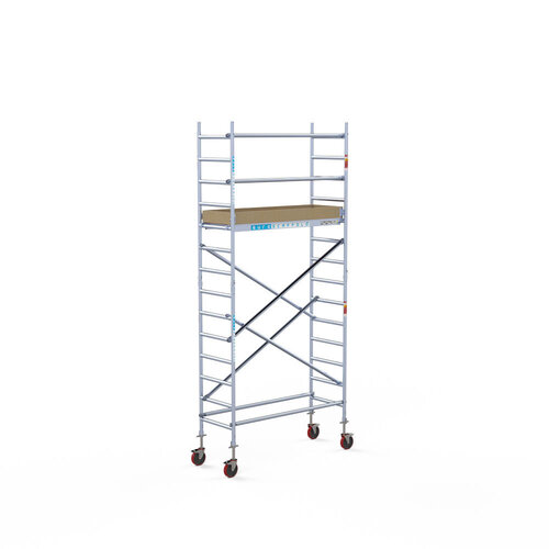 Euroscaffold Basis-Rollgerüst 75 x 190 x 5,2 m Arbeitshöhe mit leichter Plattform