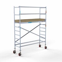 Euroscaffold Basis-Rollgerüst 75 x 250 x 4,2 m Arbeitshöhe mit leichter Plattform