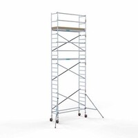 Euroscaffold Gerüstanhänger + Basis-Rollgerüst 75 x 250 x 8,2 m
