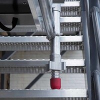 Euroscaffold Kurzer verstellbarer Fuß für Treppenhausgerüste