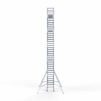 Euroscaffold Rollgerüst komplett 90 x 190 x 12,2m Arbeitshöhe