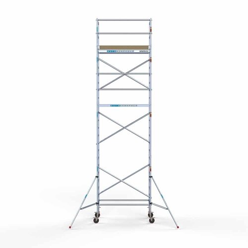 Euroscaffold Basis-Rollgerüst 90 x 190 x 8,2m Arbeitshöhe