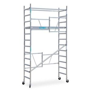 Zimmergerüst 75x190x4,7m Arbeitshöhe mit verstellbaren Lenkrollen