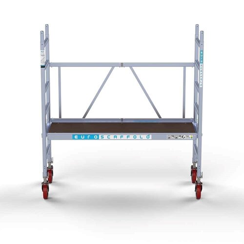 Euroscaffold Zimmergerüst Arbeitshöhe 3 Meter mit verstellbaren Lenkrollen