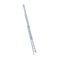 Eurostairs Eurostairs Reformleiter dreiteilig gebogen 3 x 12 Sprossen + Giebelsprossen