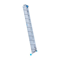 Eurostairs Eurostairs Reformleiter dreiteilig gerade 3 x 10 Sprossen + Giebelsprossen