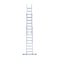 Eurostairs Eurostairs Reformleiter dreiteilig gerade 3 x 9 Sprossen