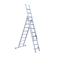 Eurostairs Eurostairs Reformleiter dreiteilig gerade 3 x 8 Sprossen
