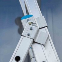 Eurostairs Eurostairs Reformleiter dreiteilig gebogen 3 x 12 Sprossen + Giebelsprossen
