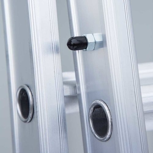 Eurostairs Eurostairs Reformleiter dreiteilig gebogen 3 x 12 Sprossen + Giebelsprossen