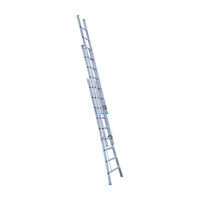 Eurostairs Eurostairs Reformleiter dreiteilig gebogen 3 x 9 Sprossen
