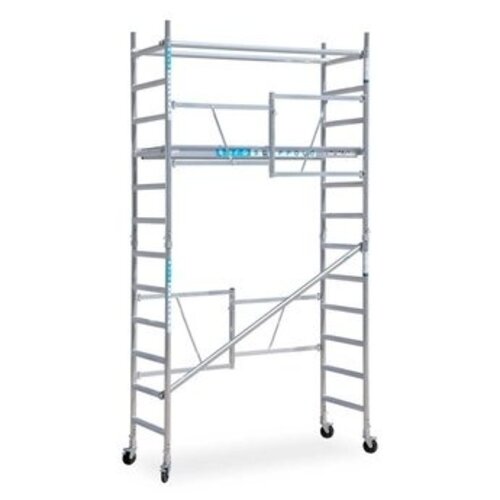 Euroscaffold Zimmergerüst 75x190x4,7m Arbeitshöhe mit verstellbaren Lenkrollen