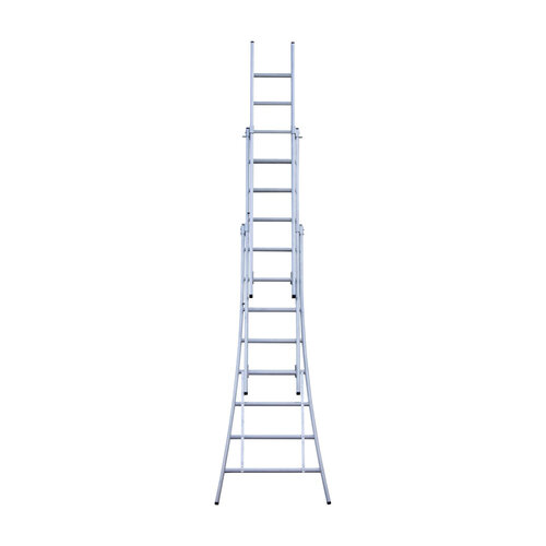 Eurostairs Eurostairs Reformleiter dreiteilig gebogen 3 x 8 Sprossen