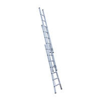 Eurostairs Eurostairs Reformleiter dreiteilig gebogen 3 x 7 Sprossen