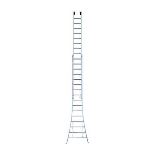 Stehende Eurotreppen-Leiter doppelt gebogen 2 x 16 Sprossen + Giebelrollen Eurostairs Stehende Eurotreppen-Leiter doppelt gebogen 2 x 16 Sprossen + Giebelrollen