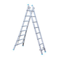 Eurostairs Eurostairs Reformleiter doppelt gebogen 2 x 8 Sprossen