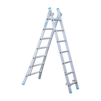 Eurostairs Eurostairs Reformleiter doppelt gebogen 2 x 7 Sprossen