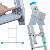 Eurostairs Eurostairs Reformleiter doppelt gerade 2 x 10 Sprossen