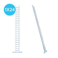 Eurostairs Eurostairs Leiter einfach gerade 1 x 24 Sprossen