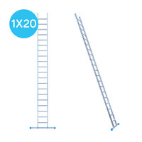 Eurostairs Eurostairs Leiter einfach gerade 1 x 20 Sprossen