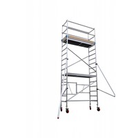 Euroscaffold Klappgerüst mit Vario-Frontgeländer 75x190x5,8m Arbeitshöhe
