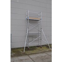 Euroscaffold Klappgerüst mit Vario-Frontgeländer 75x190x5,8m Arbeitshöhe