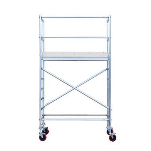 Euroscaffold Basis Rollgerüst mit Vario-Frontgeländer 90x190x4,2m Arbeitshöhe