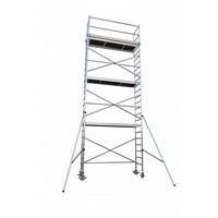 Euroscaffold Euro Rollgerüst mit Vario-Frontgeländer 75x190x8,2m Arbeitshöhe