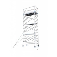 Euroscaffold Euro Rollgerüst mit Vario-Frontgeländer 135x305x8,2m Arbeitshöhe