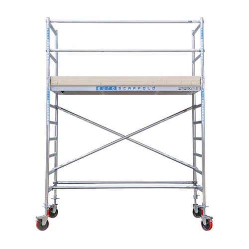 Basis Rollgerüst mit Vario-Frontgeländer 135x305x4,2m Arbeitshöhe Euroscaffold Basis Rollgerüst mit Vario-Frontgeländer 135x305x4,2m Arbeitshöhe