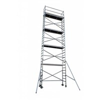 Euroscaffold Rollgerüst mit Vario-Frontgeländer 75x305x10,2m Arbeitshöhe