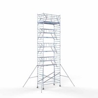 Euroscaffold Rollgerüst komplett 135 x 305 x 11,2 m Arbeitshöhe inkl. doppeltem Frontgeländer