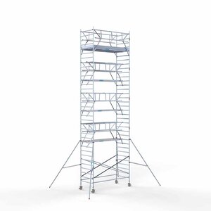 Euroscaffold Rollgerüst Standard 135x305 11,2m Arbeitshöhe doppeltes Frontgeländer Rollgerüst Standard 135x305 11,2m Arbeitshöhe doppeltes Frontgeländer