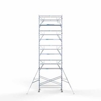 Euroscaffold Rollgerüst komplett 135 x 305 x 11,2 m Arbeitshöhe inkl. doppeltem Frontgeländer