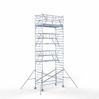 Euroscaffold Rollgerüst komplett 135 x 305 x 9,2 m Arbeitshöhe inkl. doppeltem Frontgeländer