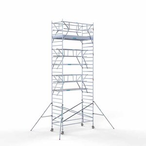 Euroscaffold Rollgerüst Standard 135x305 9,2m Arbeitshöhe doppeltes Frontgeländer Rollgerüst Standard 135x305 9,2m Arbeitshöhe doppeltes Frontgeländer