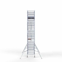 Euroscaffold Rollgerüst komplett 135 x 305 x 9,2 m Arbeitshöhe inkl. doppeltem Frontgeländer
