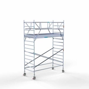 Euroscaffold Rollgerüst Standard 135x305 5,2m Arbeitshöhe doppeltes Frontgeländer Rollgerüst Standard 135x305 5,2m Arbeitshöhe doppeltes Frontgeländer