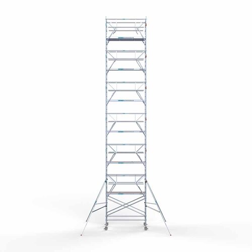 Rollgerüst komplett 135 x 250 x 14,2 m Arbeitshöhe inkl. doppeltem Frontgeländer Euroscaffold Rollgerüst komplett 135 x 250 x 14,2 m Arbeitshöhe inkl. doppeltem Frontgeländer