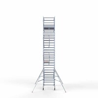 Euroscaffold Rollgerüst komplett 135 x 250 x 9,2 m Arbeitshöhe inkl. doppeltem Frontgeländer