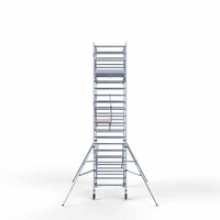 Euroscaffold Rollgerüst komplett 135 x 250 x 7,2 m Arbeitshöhe inkl. doppeltem Frontgeländer