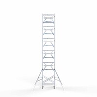 Euroscaffold Rollgerüst komplett 135 x 190 x 13,2m Arbeitshöhe inkl. doppeltem Frontgeländer