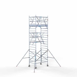 Euroscaffold Rollgerüst Standard 135x190 7,2m Arbeitshöhe doppeltes Frontgeländer Rollgerüst Standard 135x190 7,2m Arbeitshöhe doppeltes Frontgeländer