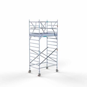 Euroscaffold Rollgerüst Standard 135x190 5,2m Arbeitshöhe doppeltes Frontgeländer Rollgerüst Standard 135x190 5,2m Arbeitshöhe doppeltes Frontgeländer