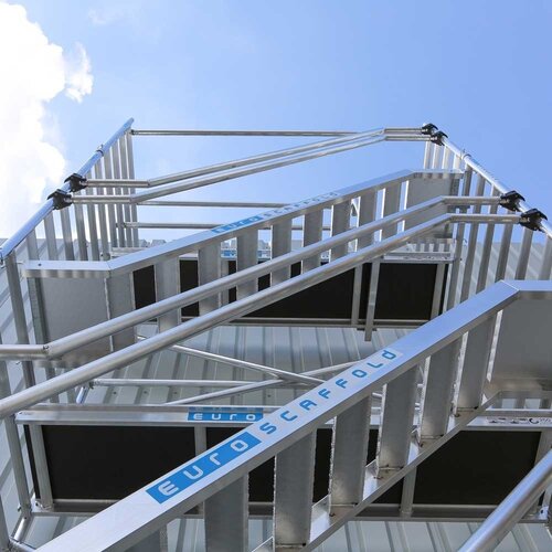 Euroscaffold Treppenturm 135 x 250 x 14,2 m Arbeitshöhe